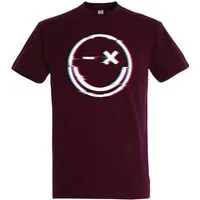 Youth Designz Print-Shirt Smile Glitch Herren T-Shirt mit modischem Frontprint