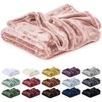 Wohndecke Kuscheldecke, Fleecedecke, Wolldecke flauschig und weich, Lavea, Sofadecke, Atmungsaktiv & Hautfreundlich, Decke