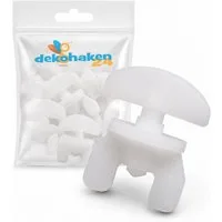 dekondo Feststeller Universal/Zwischenfeststeller/Endfeststeller/Gardinenstopper, für Gardinenschienen oder Gardinenstangen mit Innenlauf, (12-St), mit großer Flügelschraube