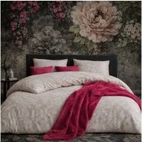 ZIRVEHOME Bettwäsche Beige Creme Bettbezug mit Elegantem Spitzen & Ornament Muster Ornella, Renforce, 3 teilig, 200x200 Baumwolle Bettbezug mit Elegantem Spitzen & Ornament Muster