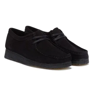 Clarks Originals Wallabee Suede Damen Schuhe - (Schwarz)