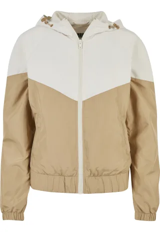URBAN CLASSICS Anorak "Urban Classics Damen Ladies Arrow Windbreaker" 1 Stk. tlg. mit Kapuze
