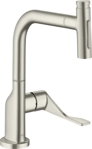 Hansgrohe Spültischmischer 230 Select 2jet Axor Citterio Ausziehbrause sBox steel, 39862800 39862800