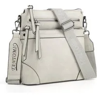 TANTOMI Schultertasche Mittelgroß Umhängetasche Damen mit RFID-Kartenfächern, Crossbody Bag Damen für Pendler und Reisen mit Abnehmbarem Riemen