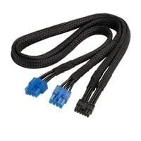 Stromkabel SST-PP12-PCIE schwarz, 55cm
