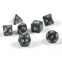 SHIBBY Spielesammlung 7 polyedrische DND Würfel für Rollen- und Tabletopspielemit Beutel