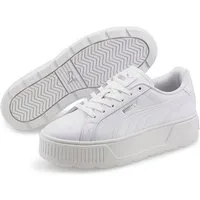 PUMA KARMEN L Sneaker mit Schnürverschluss, mit SOFTFOAM+ Dämpfungstechnologie, aus Leder