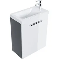 Magnolia Home Waschtisch Badmöbel Salona 50 cm Weiss / Grafit