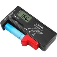Lamex Batterietester LXM265 Digitaler LCD-Batterie- und Akkutester, AA, AAA, C, D, 9 V sowie Knopfzellen