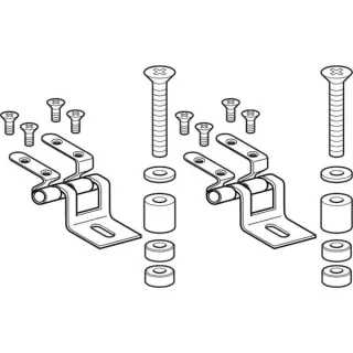 Geberit Ersatzteile Artis Set Scharniere für WC-Sitz (2 Stück), 598100000 598100000