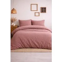 Sandiik Bettwäsche Musselin Bettwäsche in Altrosa aus Biobaumwolle, Biobaumwolle, 100% Biobaumwolle, Super Soft zur Haut, Made in Stuttgart