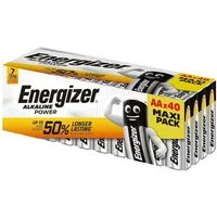 Energizer 40 Stück Alkaline Power Mignon / AA Batterie, LR06 (1.5 V, 40 St)