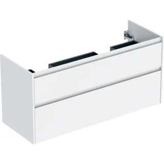Geberit Ersatzteile Unterschrank für Doppelmöbelwaschtisch, 2 Schubladen B:130cm, weiß, 246354011 246354011