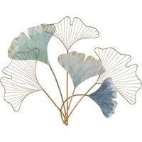 HOFMANN LIVING AND MORE Wanddekoobjekt Gingko, Wanddeko, aus Metall