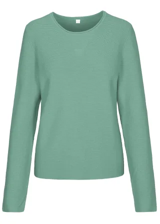 CLARINA - NOS Rdh.-Pullover, 1/1 Arm 545 ozean gruen - Gr. - 48