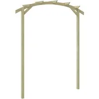 vidaXL Pergola Garten-Pergola Kiefernholz Imprägniert 180x210x40 cm, BxTxH: 180x210x40 cm