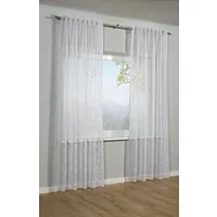 Sehlbach Gardine Schal Dolly-Voile Ranke (1 St), Schlaufen, blickdicht, mit Gardinenband und verdeckten Schlaufen