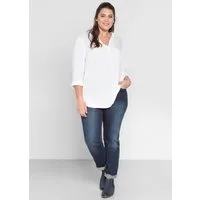 Sheego Klassische Bluse Tunika 3/4-Arm