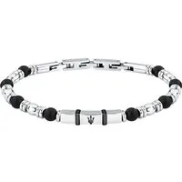 MASERATI Edelstahlarmband Maserati Herren-Armband Edelstahl Farbstein
