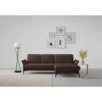 sit&more Ecksofa Fashion L-Form, wahlweise mit Kopfteilverstellung und Vorziehsitz, motorisch