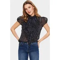 Saint Tropez Kurzarmbluse Kurzarm-Bluse LiljaSZ