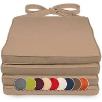 sunnypillow Stuhlkissen 4er Set Stuhlkissen 40 x 45 x 5cm