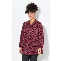 MIAMODA Hemdbluse Bluse A-Linie Herz-Muster