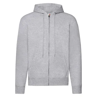 Fruit of the Loom - "Classic" Kapuzenjacke für Herren/Damen Unisex (Grau meliert)