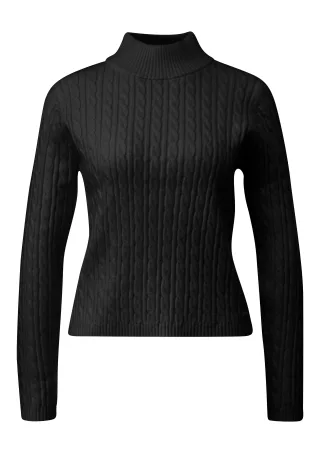 qs - Strickpullover schwarz - Gr. - S