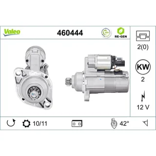 Valeo Starter 2,0 kW Audi Seat Skoda VW 460444