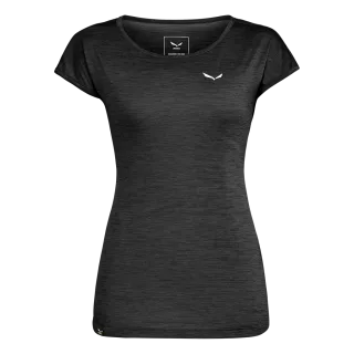 SALEWA - Puez Melange Dry'Ton T-Shirt Damen - Schwarz (Gr.46)