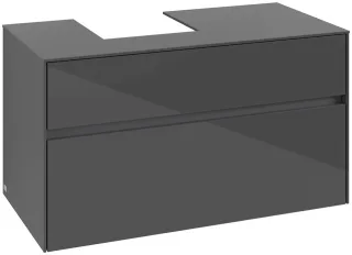 Villeroy & Boch Waschtischunterschrank Collaro C09500 1000x548x500mm Glossy Grey C09500FP