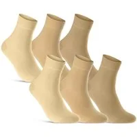 sockenkauf24 Kurzsocken 6 oder 12 Paar Damen&Herren kurze Socken ohne Naht und ohne Gummibund (6-Paar) Soft Bündchen ohne Gummi WP
