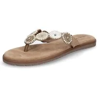 Lazamani Lazamani Damen Pantolette Mey beige Pantolette