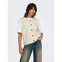 ONLY Plüschweste ONLBABY LIFE TEDDY VEST PNT CS Kunstfaser