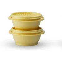 TUPPERWARE Vorratsdose Tupperware kleines Sonnenschüssel Duo gelb 340ml