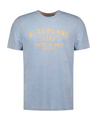 nza new zealand auckland - Shirts Männlich sky blue melange - Gr. - XXL