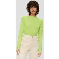 s.Oliver Langarmshirt T-Shirt Slim Fit-Longsleeve aus Lyocellmix