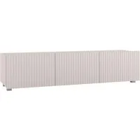 Lomadox Lowboard KEMPTEN-132, in kaschmir, Rillenfront, 2-türig, Breite 150 cm, Softclose