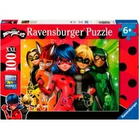 Ravensburger Puzzle Ladybug en mission, 100 Puzzleteile, Made in Germany