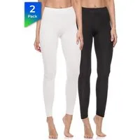 Merry Style Leggings Damen Hosen aus Baumwolle MS10-198 (2-tlg) elastischer Bund, eng