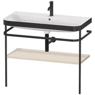 Duravit Happy D.2 Plus c-bonded Set mit Metallkonsole Taupe Supermatt 975x490x850 mm - HP4738O8383 HP4738O8383