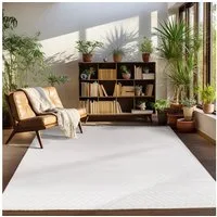Carpettex Designteppich Skandinavisches Boho Muster, Rechteckig, Höhe: 12 mm, Teppich Wohnzimmer Boho Design Skandinavische Stil Natur Optik