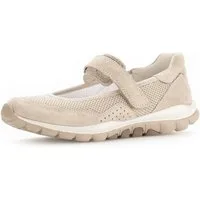 rollingsoft Riemchenballerina, Klettschuh, Freizeitschuh, Komfortschuh mit Lochmuster