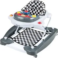 COSTWAY Lauflernwagen, 6 in 1 Baby Lauflernhilfe höhenverstellbar & klappbar
