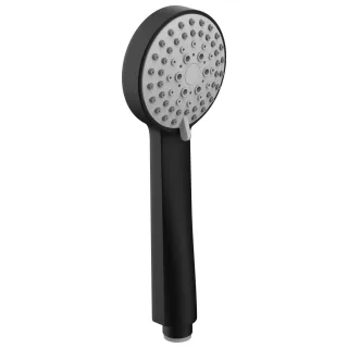 LAUFEN Handbrause Stella 80 3F, PVD Titanschwarz matt 3 regulierbare Strahlarten: - Rainspray - Mixe H3619850813311