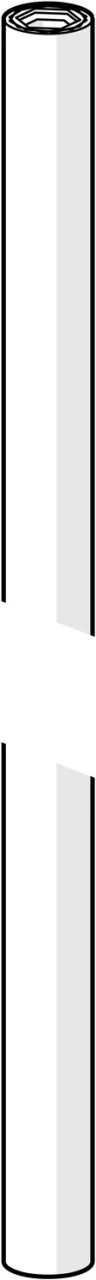 Hansa Brausearm ohne Kopfbrause HANSA, 59913858 verchromt, 59913858 59913858