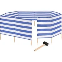 Garronda Windschutz Strand Sichtschutz 15m lang mit Gummihammer Garten Meer GAEX001