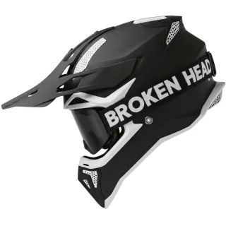 Broken Head Crosshelm BND-Stealth Schwarz + Struggler Magnet Brille Schwarz