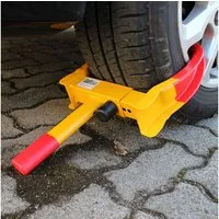 TRUTZHOLM Radkralle Parkkralle mit Sicherheitsschloss,Reifenkralle Diebstahlsicherung (Produkt)